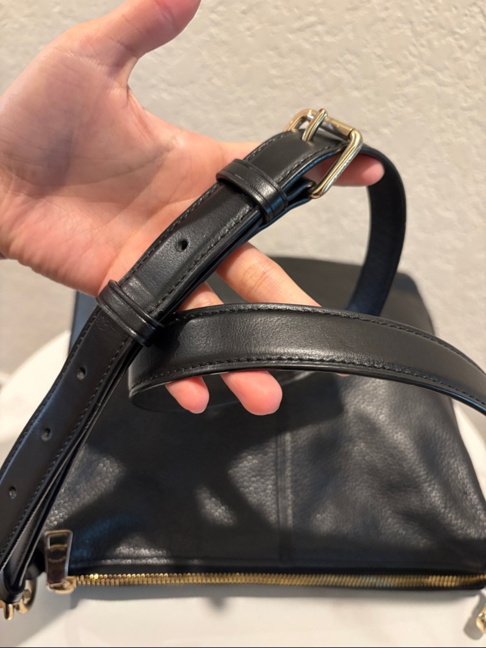 Coach Black Pebbled Leather Shoulder Crossbody - Picture 9 of 15